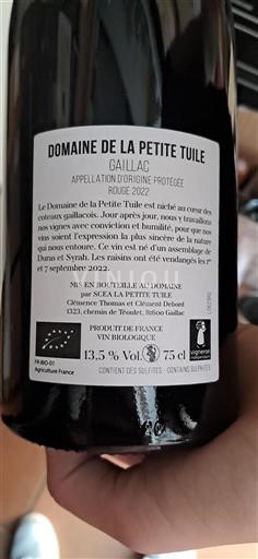South West Gaillac Domaine La Petite Tuile 2022