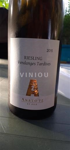 Alsace Vendanges Tardives Anstotz et Fils Vendanges Tardives 2015
