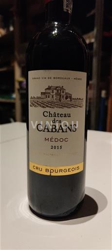 Bordeaux Médoc Cru Bourgeois Château Des Cabans 2015