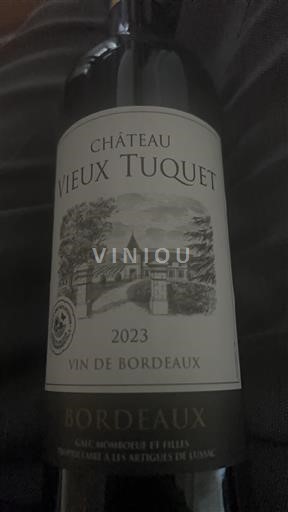 Vinuri Rouge sec Château Vieux Tuquet 2023 Franța Bordeaux AOC