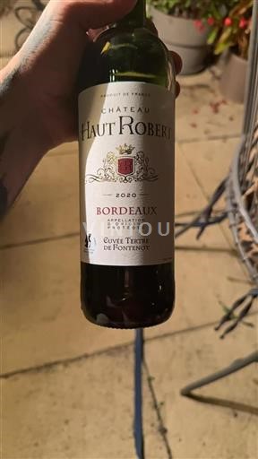 Bordeaux Château Haut Robert Tertre de Fontenot 2020