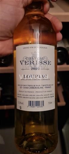 Bordeaux Loupiac Château Vérisse 2022