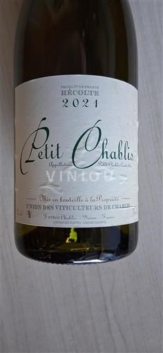 Bourgogne Petit-chablis Union des Viticulteurs de Chablis 2021