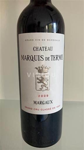Burdeos Margaux Grand Cru Château Marquis de Terme 2009