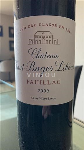 Bordeaux Pauillac Grand Cru Château Haut-Bages Libéral 2009