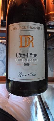 Rhône Valley Côte-Rôtie Dauvergne Ranvier Grand Vin 2016