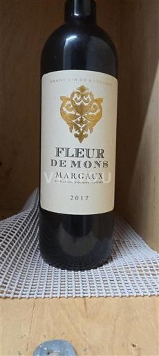 Bordeaux Margaux Fleur de Mons 2017