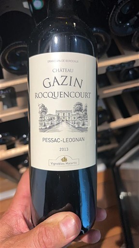 Bordeaux Pessac-Léognan Château Gazin Rocquencourt 2013