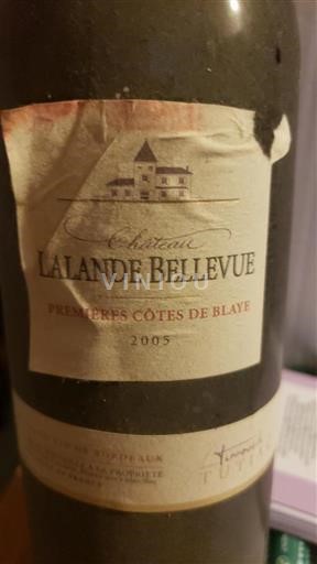 Bordeaux Ni doloceno Château Lalande Bellevue 2005