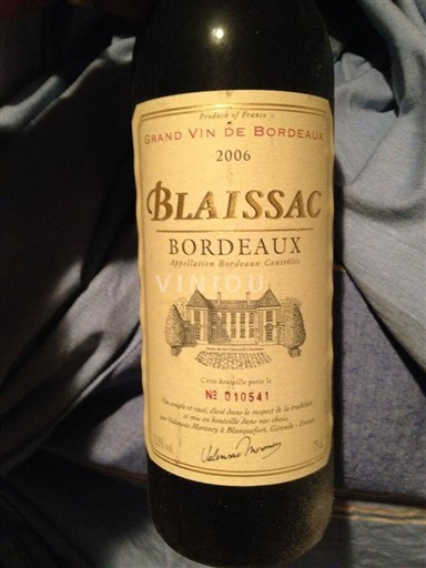 Burdeos Bordeaux Blaissac 2006