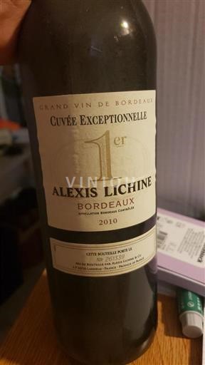 Bordeaux Alexis Lichine Exceptionnelle 2010
