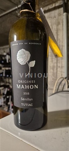 Burdeos Bordeaux classique Tutiac ORIGINE MAHON 2018