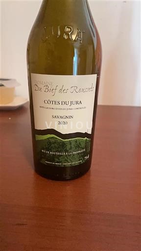 Vin Blanc sec Savagnin Domaine Bief des Roussets 2020 France Jura Côtes-du-jura AOC