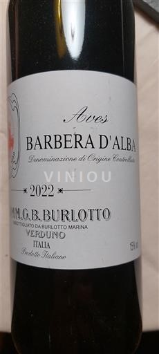 Piemonte Barbera d'Alba Comm. G.B. Burlotto Aves 2022