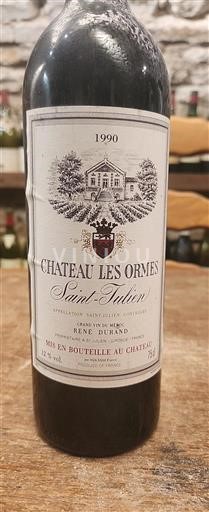 Bordeaux Saint-Julien Grand Cru Château Les Ormes 1990