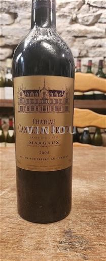 Bordeaux Margaux Grand Cru Château Cantenac Brown 2004