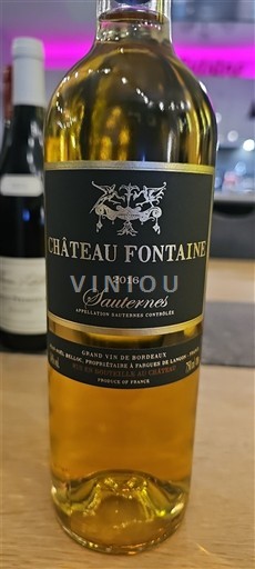 Bordeaux Sauternes Château Fontaine 2016