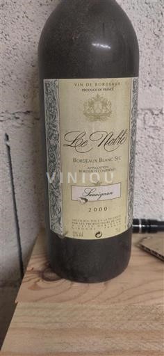 Vin Blanc sec Sauvignon Les Noëls 2000 France Bordeaux AOC