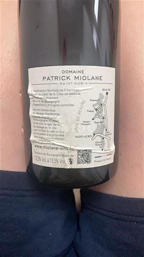 Bourgondië Saint-Aubin Premier Cru Domaine Patrick Miolane 2017