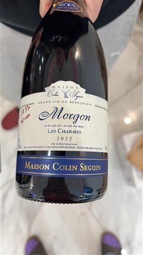 Beaujolais Morgon Maison Colin Seguin Les Charmes 2022