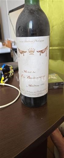 Bordéus Médoc Baron Philippe La Baronnie 1986