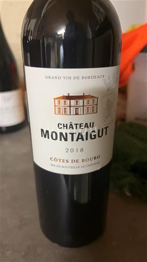 Burdeos Côtes-de-bourg Château Montaigut 2018