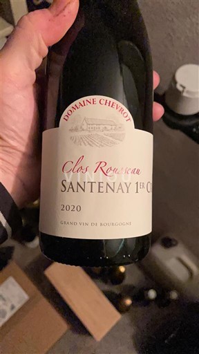 Borgoña Santenay Premier Cru Domaine Chevrot Clos Rousseau 2020