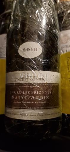 Bourgondië Saint-Aubin Premier Cru Domaine Vincent Prunier 1er Cru Les Frionnes 2016