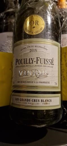 Burgundy Pouilly-Fuissé Les Grands Crus Blancs Clos Reyssier 2015