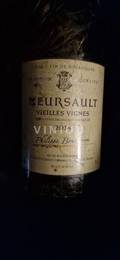 Borgonha Meursault Philippe Bouzereau Vieilles Vignes 2014