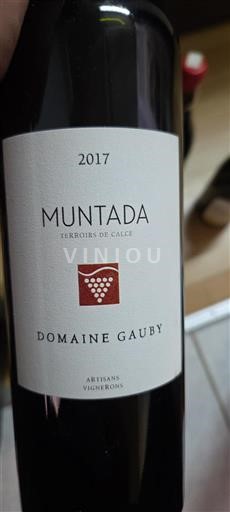 Languedoc och Roussillon Côtes catalanes Domaine Gauby Muntada 2017