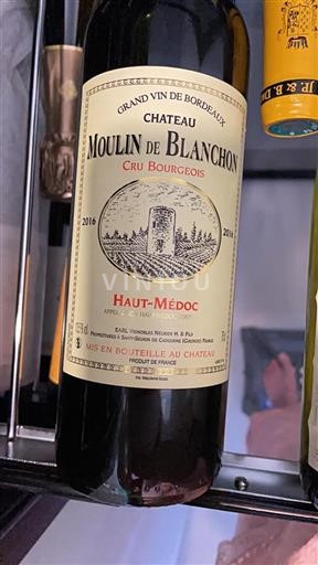 Bordeaux Haut-Médoc Cru Bourgeois Château Moulin de Blanchon 2016