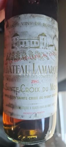 Bordéus Sainte-Croix-Du-Mont Château Lamarque 1981