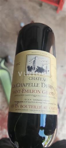 Bordeaux Saint-Émilion Grand Cru La Chapelle Despagnes 1992