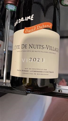 Burgund Côte de Nuits Villages David Duband 2021