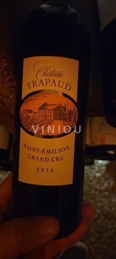 Bordeaux Saint-Émilion Grand Cru Grand Cru Château Trapaud 2015