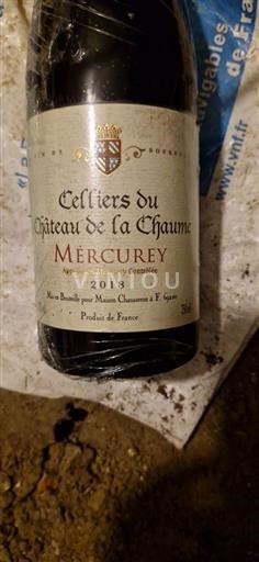 Bourgogne Mercurey Château Celliers du de la Chaume 2018