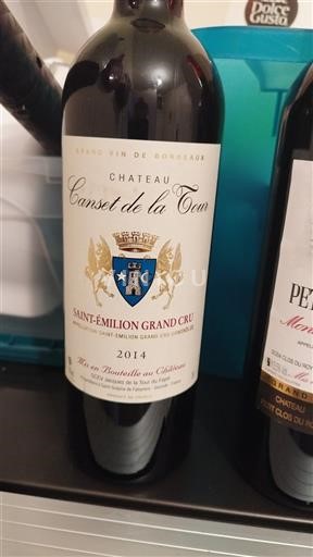 Bordeaux Saint-Émilion Grand Cru Château Canset de la Tour 2014