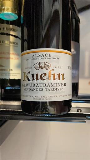 Alsace Grand Cru Kuehn Vendanges Tardives 2018