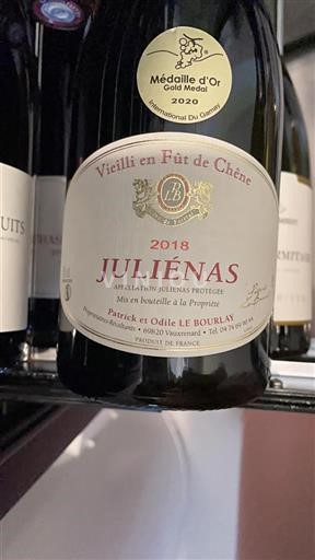 Beaujolais Juliénas Patrick et Odile Le Bourlay Vieilli en Fût de Chêne 2018