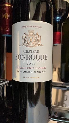 Bordeaux Saint-Émilion Grand Cru Grand Cru Classé Château Fonroque 2018