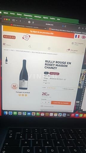 Borgoña Rully Maison Chanzy En Rosey 2023