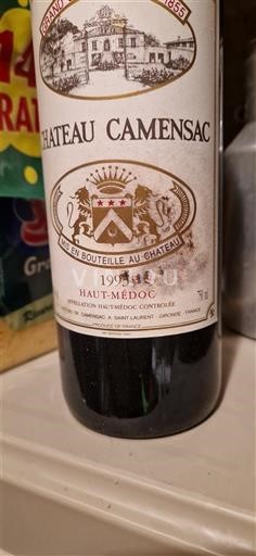 Bordeaux Haut-Médoc Grand Cru Château Camensac 1998