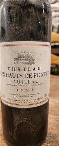 Bordeaux Pauillac Château Les Hauts de Pontet 1999