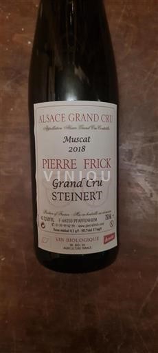 Vin Blanc sec Steinert Domaine Pierre Frick 2018 France Alsace Alsace Grand Cru AOC Grand Cru bio