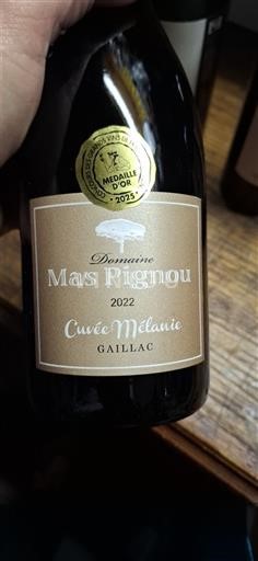 Lounais-Ranska Gaillac Domaine Mas Pignou Mélanie 2022
