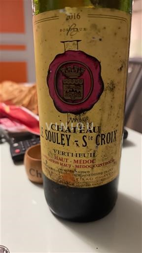 Bordeaux Haut-Médoc Château Le Souley Sainte Croix 2016