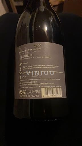 Údolí Rhôny Condrieu Romain Duvernay 2020