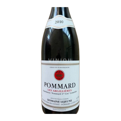 Borgogna Pommard Premier Cru Domaine Lejeune Les Argillières 2010