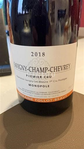 Bourgogne Savigny-lès-Beaune Premier Cru Domaine Tollot-Beaut Savigny-Champ-Chevre 2018